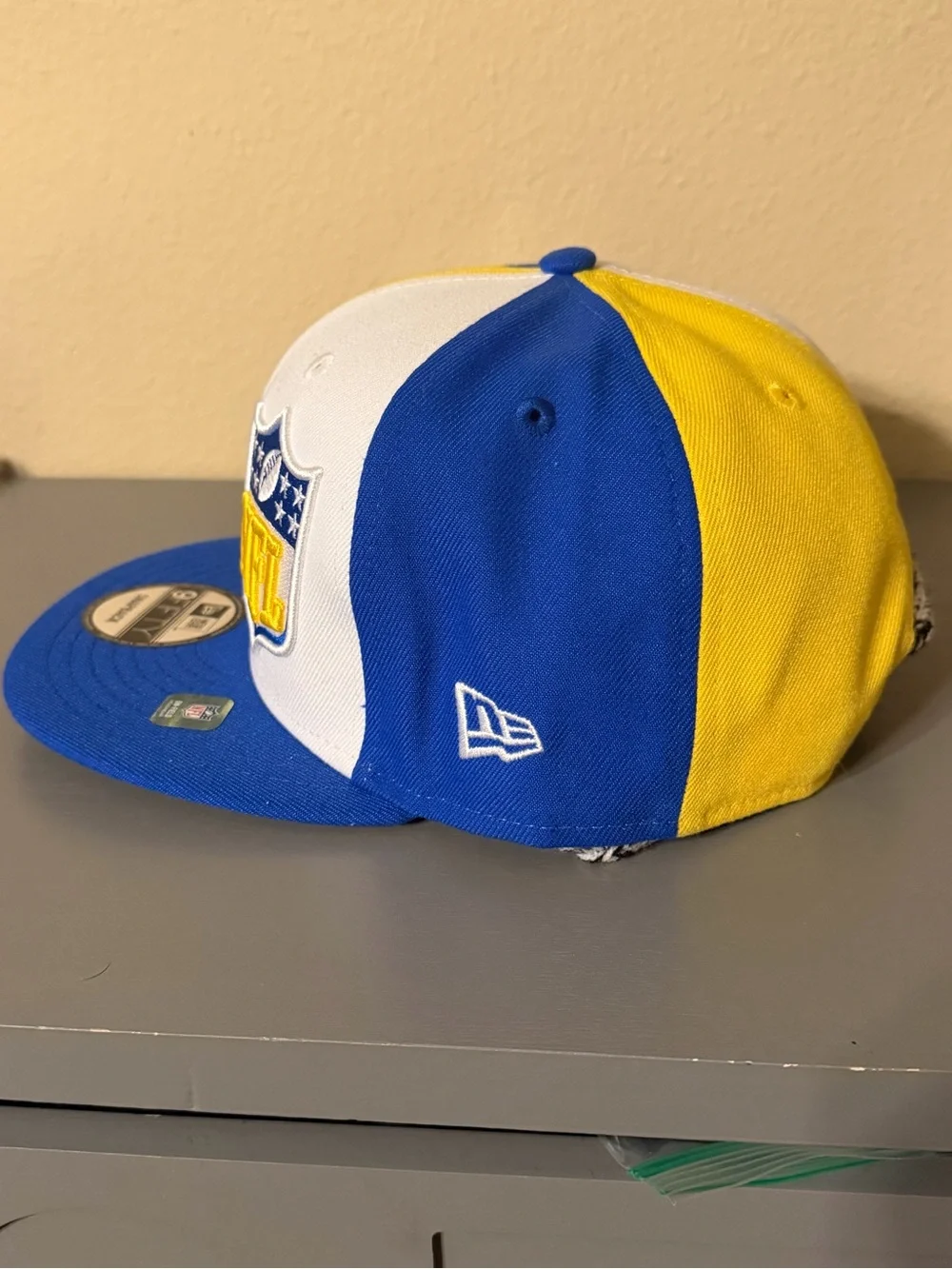 NWT New Era 9FIFTY Los Angeles Rams NFL On-Field Snapback Hat Blue Yellow